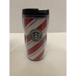 Starbucks Candy Cane Striped Holiday 8oz. Insulated Travel Mug 2008